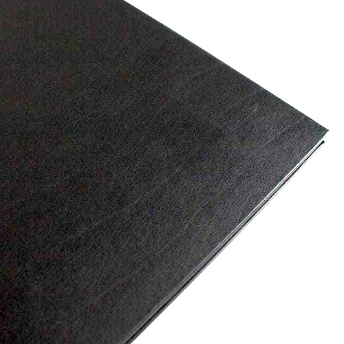 Large Black Leather Cover, Black Page Album - 30x36.5cm - 25 pages (50 sides)