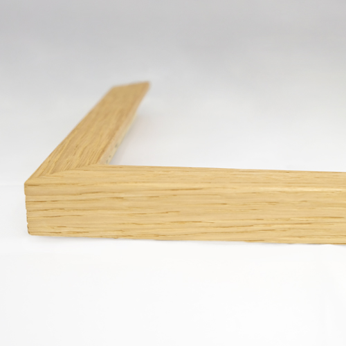 Matted oak wooden frame - 4x6" (10x15cm) - 2cm wide