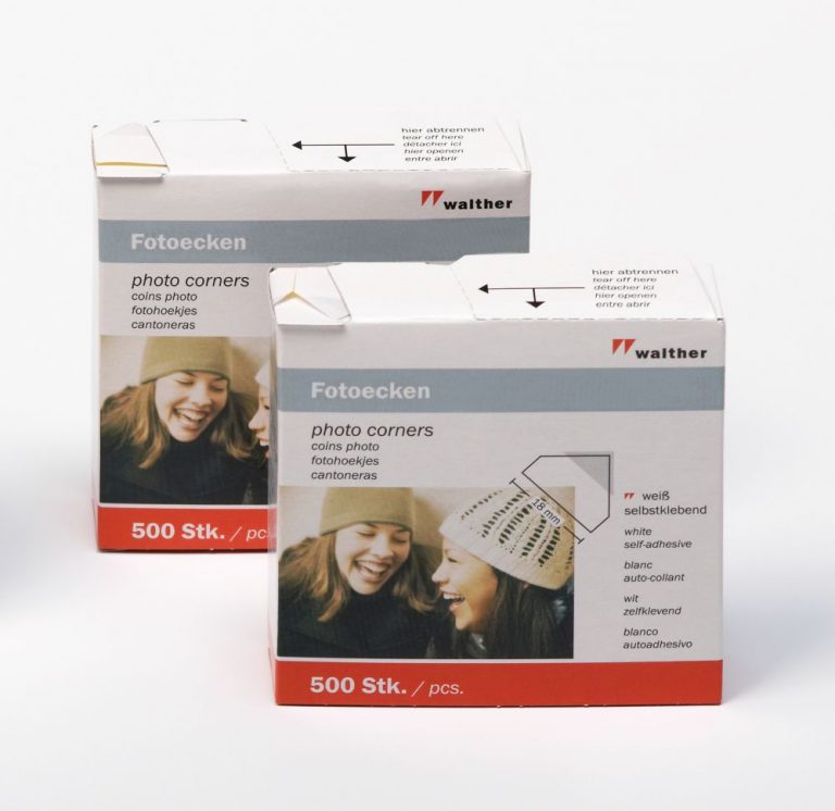 Walther Clear Photo Corners Pack 1000